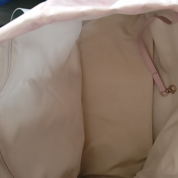 CHANEL Pink Nylon CC Logo Travel Line Tote Bag - Picture 8 of 9